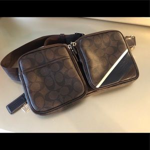 Coach leather fanny pack/belt bag